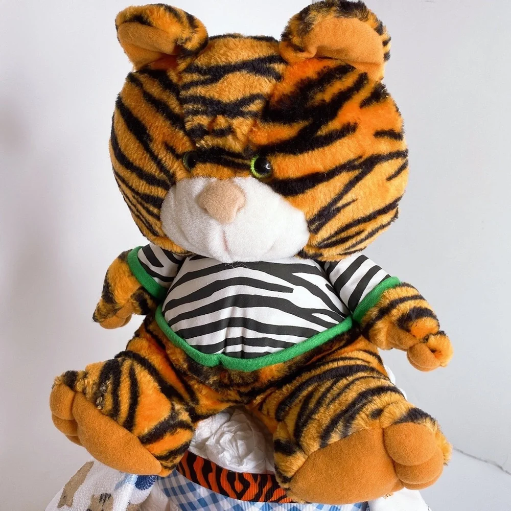 Tiger Diaper Cake, Safari themed